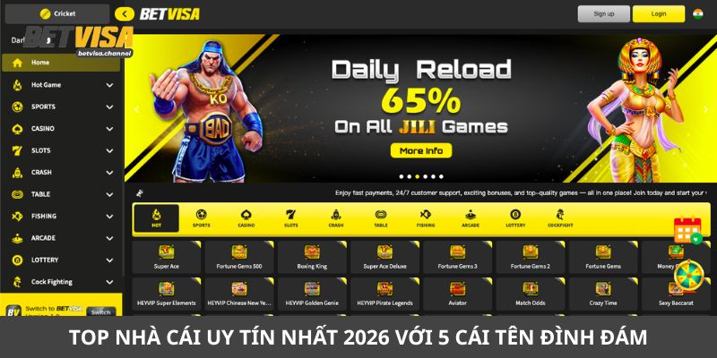 Top nhà cái uy tín nhất 2026 với 5 cái tên đình đám